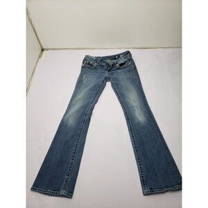 Miss Me JE5014B40L Women’s Western Embroidered Light Wash Bootcut Jeans Size 28
